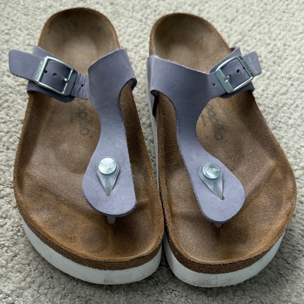 Birkenstock Papillon Lilac Sandals with Buckle